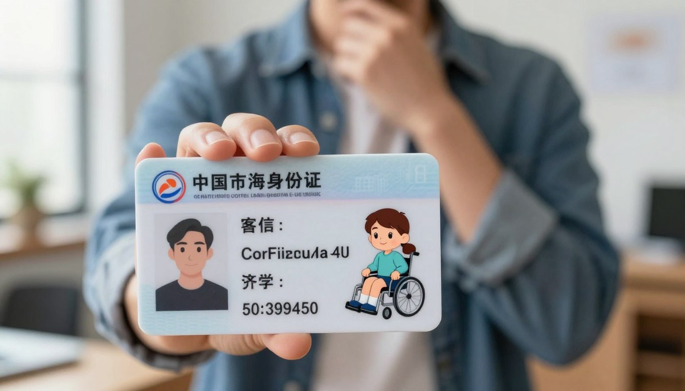 A disability ID card representing easier access to services.